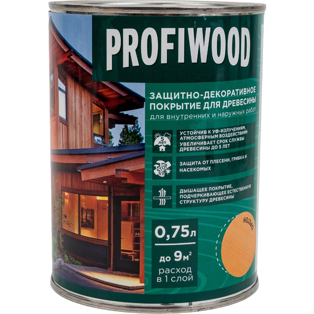фото Защитно-декоративное покрытие для древесины profiwood
