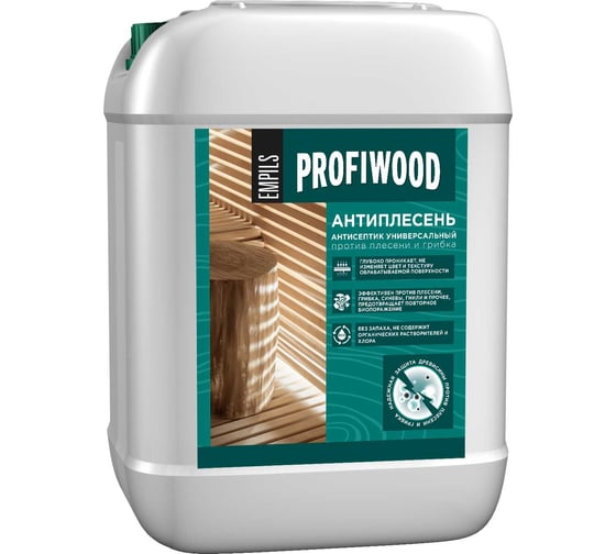 Изображение товара Универсальный антисептик против плесени и грибка PROFIWOOD Антиплесень 10 кг 71283