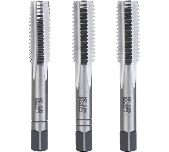 Изображение товара Набор метчиков из 3-х шт. Bucovice Tools М 10, шаг 1.5 мм 115CrV3 110100-3