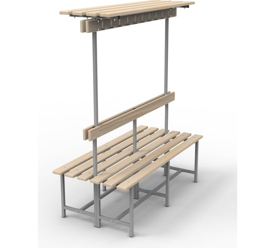 Изображение товара Скамья ТИТАН МЕТА СВТ-8/2 1,5 м с полкой 4670026243079