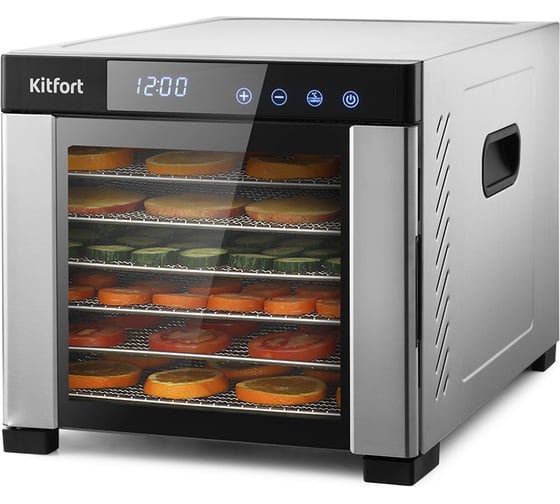 Изображение товара Сушилка для овощей и фруктов KITFORT мощность 550–650 Вт КТ-1911