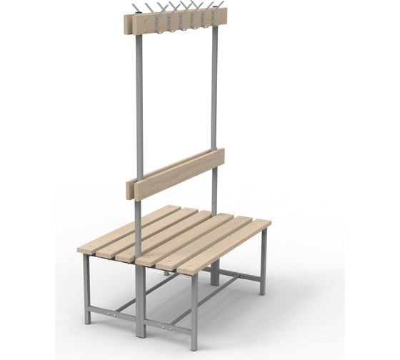 Изображение товара Скамья ТИТАН МЕТА СВТ-4/2 1 м с крючками 4670026243093