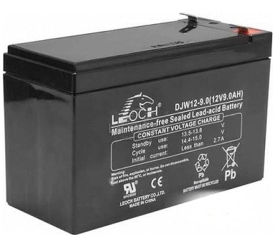 Изображение товара Аккумулятор для ИБП Leoch DJW12-9.0 12В, 9 Ач УТ-00002209