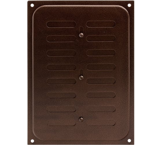 Изображение товара Решетка вентиляционная с заслонкой (165x240 мм; медь) Скобис Т819