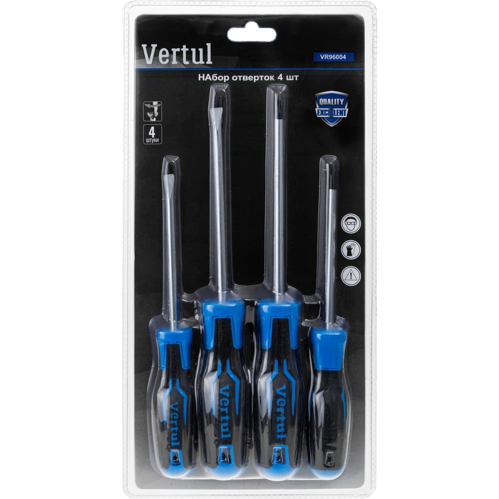 Набор отверток 4 шт VERTUL VR96004