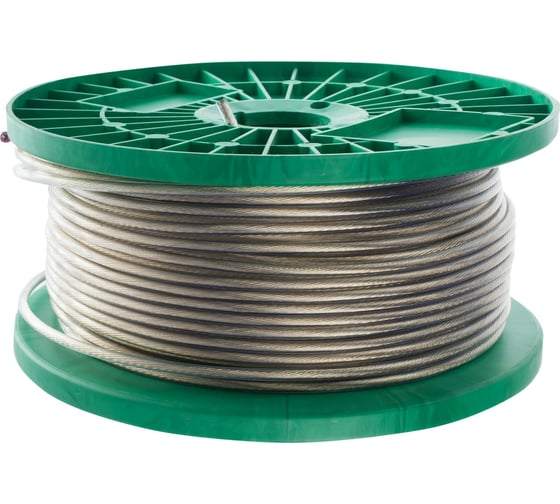 Изображение товара Металлополимерный трос РемоКолор ПР-3.0 прозрачный, 200 м.п. 51-9-003