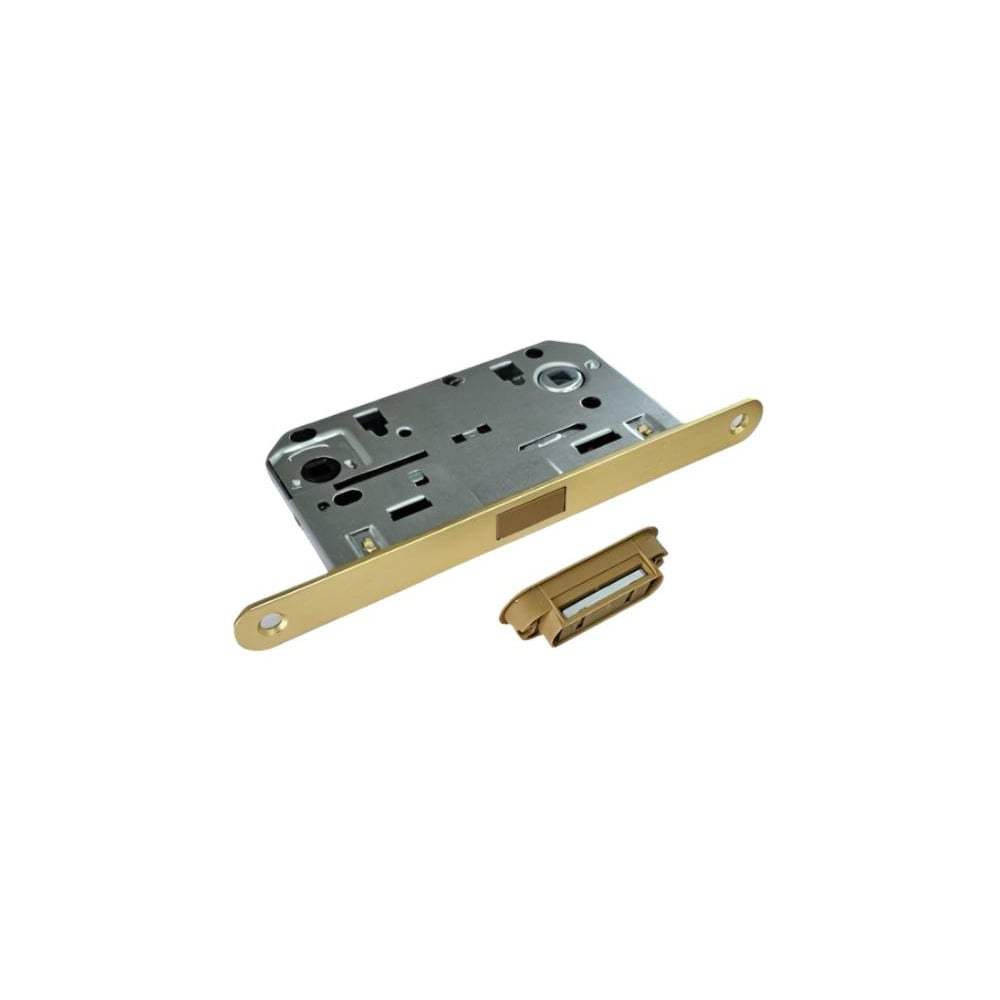 Защелка BUSSARE L5096 WC MAG W.GOLD (Вал. золото) врезная магнитная межкомнатная 940002025022