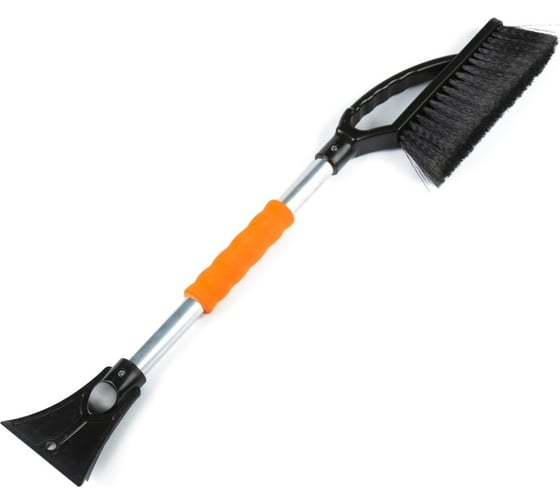 Изображение товара Автомобильная щетка для уборки снега РемоКолор со скребком, 75 см 60-6-053