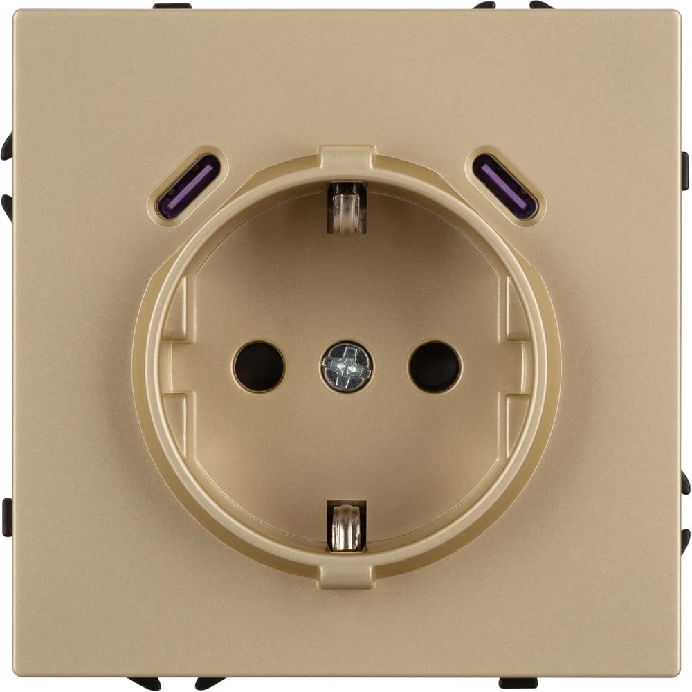 Механизм розетки с USB зарядкой Arlight SCT-NOBE-MUCC-SFPL-GD 1шт 061815
