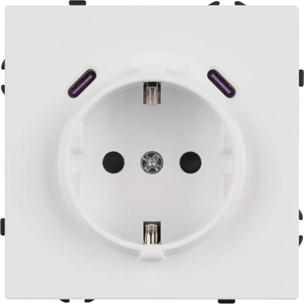 Механизм розетки с USB зарядкой Arlight SCT-NOBE-MUCC-SFPL-WH 1шт 061818