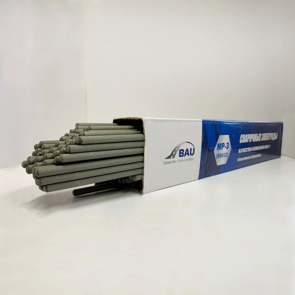 Сварочные электроды BAU МР-3 Е6013, 4мм (5кг/коробка) 4687207904407
