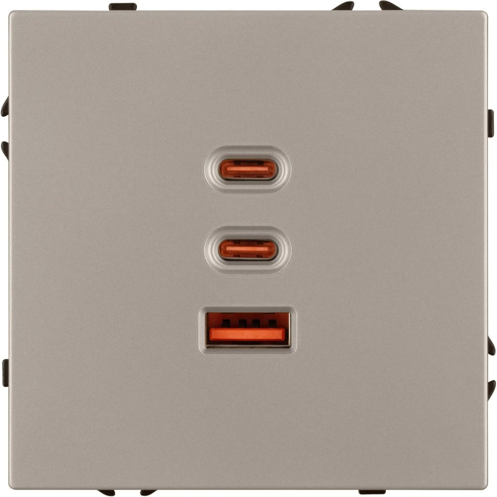 Механизм розетки с быстрой USB зарядкой Arlight SCT-NOBE-MUACC-SFPL-FC-CA 1шт 061835