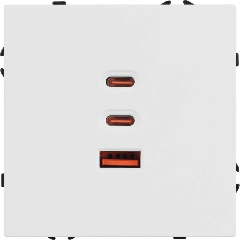 Механизм розетки с быстрой USB зарядкой Arlight SCT-NOBE-MUACC-SFPL-FC-WH 1шт 061839
