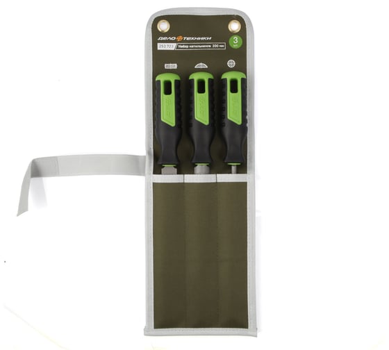 Изображение товара Набор напильников Дело Техники №2 200 мм, 3 шт. 253723