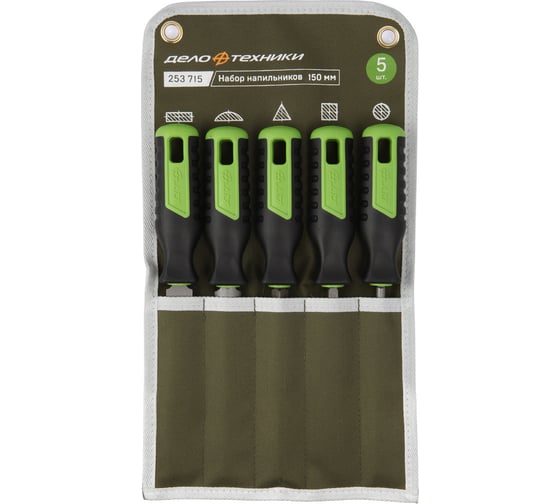 Изображение товара Набор напильников Дело Техники №2 150 мм, 5 шт 253715