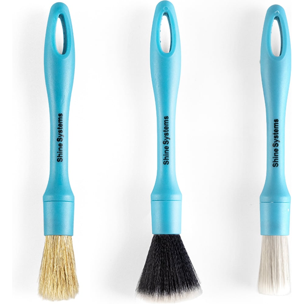 Изображение товара Набор кистей для автомобиля Shine Systems Detail Brush Kit, 3 шт. SS924 Изображение товара Набор кистей для автомобиля Shine Systems Detail Brush Kit, 3 шт. SS924