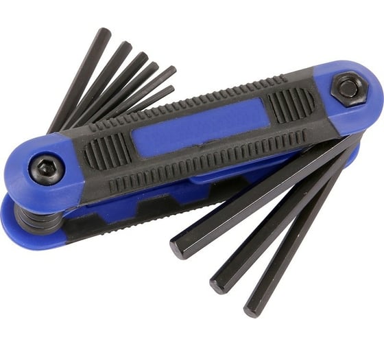 Изображение товара Набор складных ключей РемоКолор HEX CrV, в пластиковом держателе, 1,5; 2,0; 2,5; 3,0; 4,0; 5,0; 6,0; 8,0 33-2-708