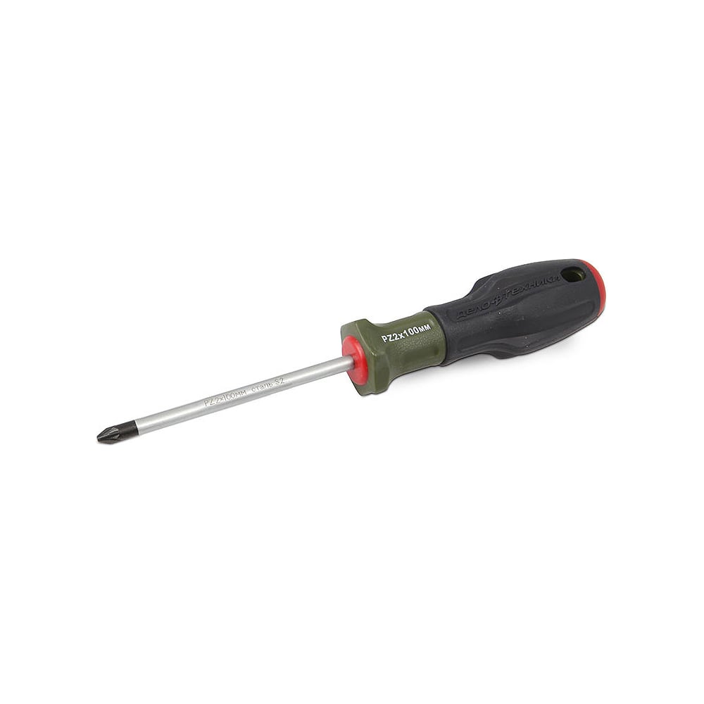 Изображение товара Отвертка Дело Техники PZ2 100 мм трехкомпонентная рукоятка профессиональная