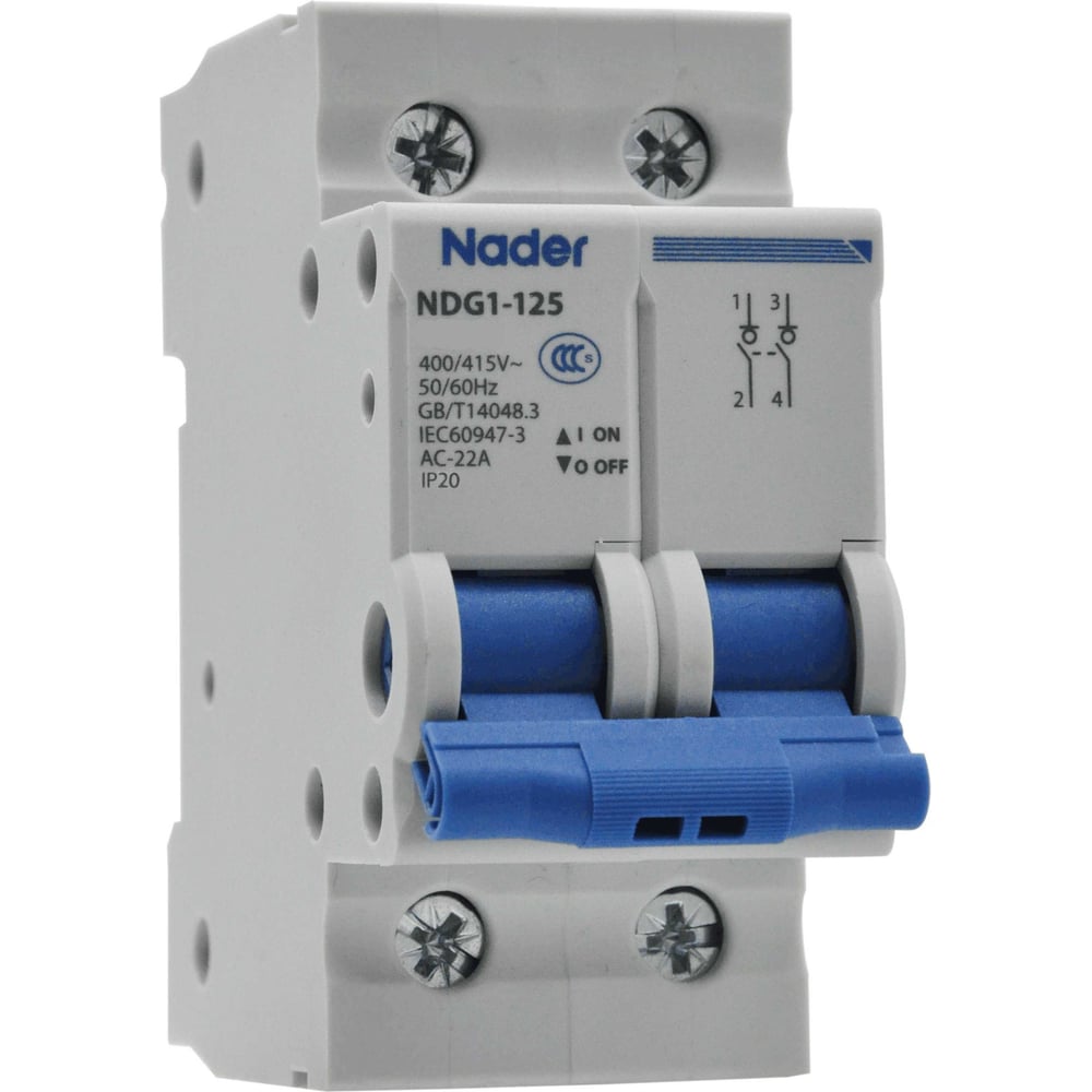 Выключатель нагрузки Nader NDG1-125/100/3P 141300029