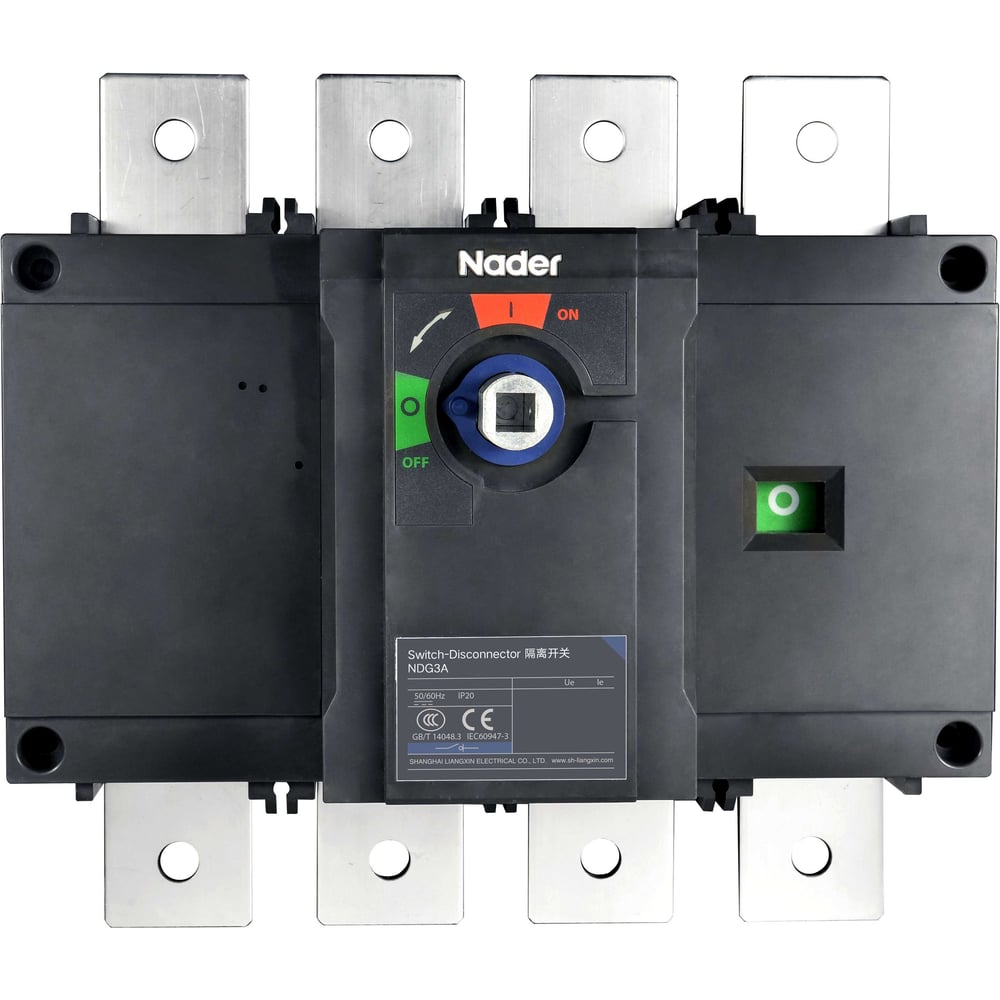 Выключатель нагрузки Nader NDG3A–1600/4/P 513000209
