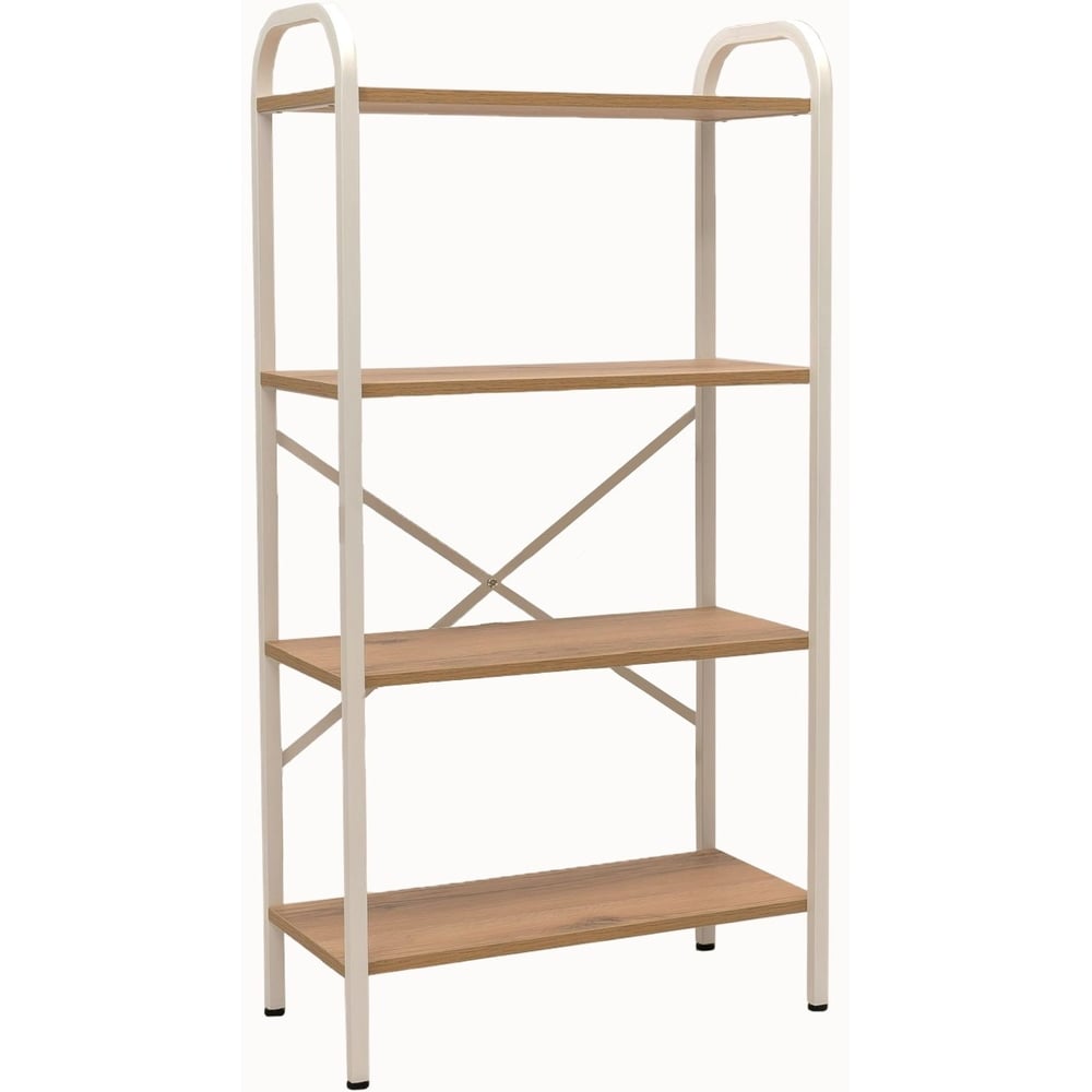Стеллаж Абботт СофтФорм, белый/дуб SL-SS60-wh/oak