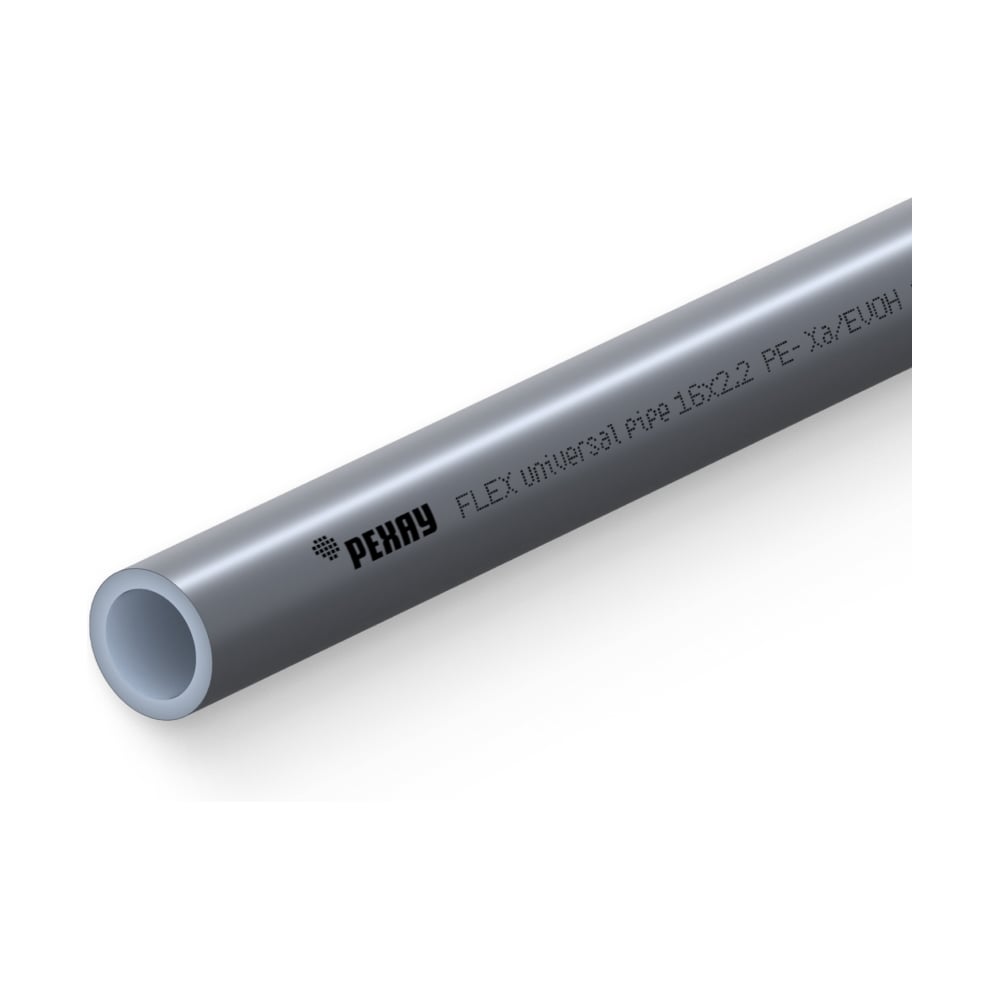 Труба РЕХАУ PE-Xa/EVOH FLEX 16 х 2.2, бухта 100 м, серебристая 11303703100