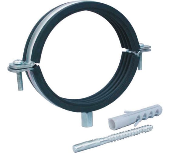 Изображение товара Сантехнический хомут РемоКолор шпилька + дюбель, 3, диаметр 87-92 мм 47-5-087