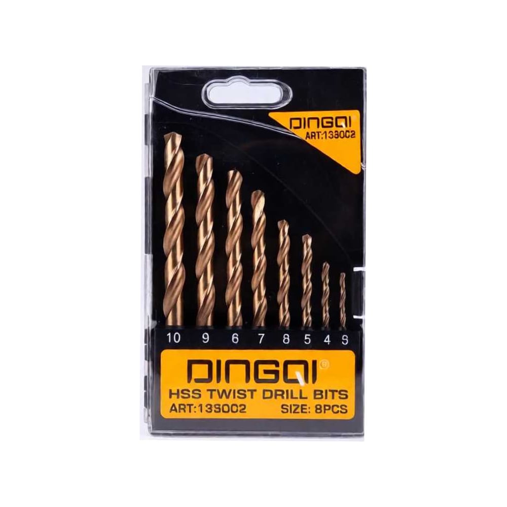 Набор сверл по металлу DINGQI HSS 3-10 мм 135002