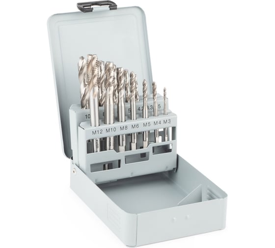 Изображение товара Набор машинных метчиков GSR From RSP35 HSSG DIN371/376 M3-M10/M12 14 предметов 08303018