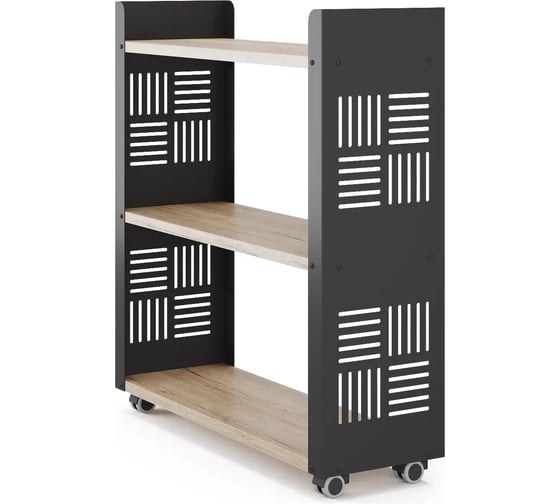 Изображение товара Стеллаж мобильный Kobor SM3-90/30 black/natural 220373
