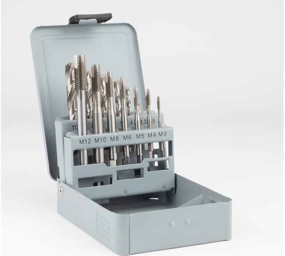 Изображение товара Набор машинных метчиков GSR From B HSSG DIN371/376 M3-M10/M12 14 предметов 08303017