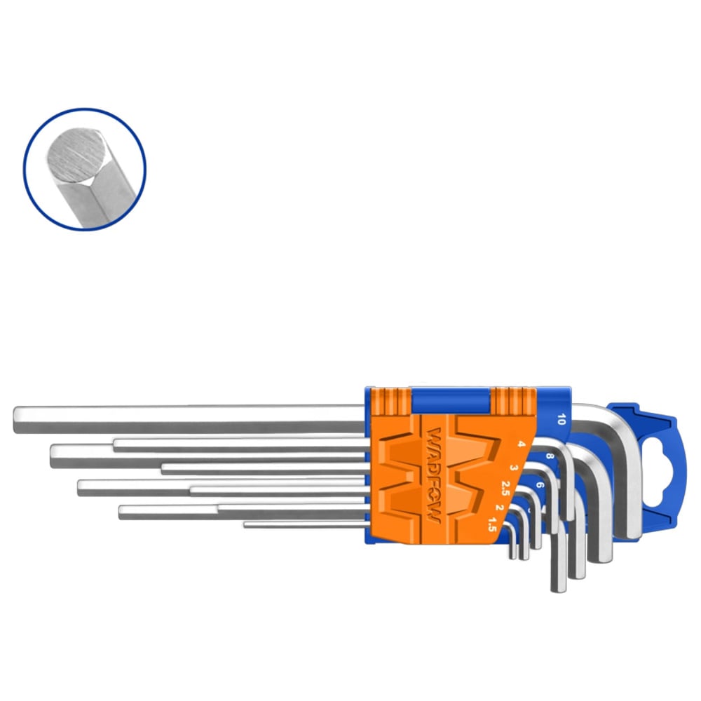 Набор шестигранников WadFow HEX 9 шт 6/48 WHK1292