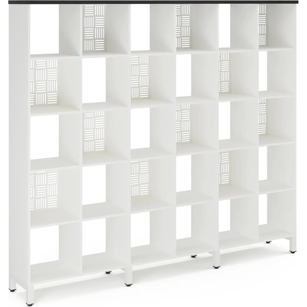 Стеллажная система Kobor SQ-5X6 white/wood 221563