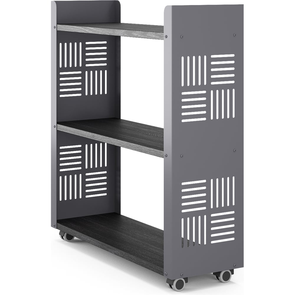 Изображение товара Стеллаж мобильный Kobor SМ2-90/30 graphite/wood 221485