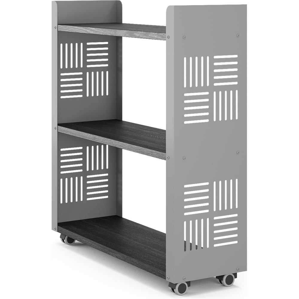 Изображение товара Стеллаж мобильный Kobor SМ2-90/30 aluminum/wood 221487