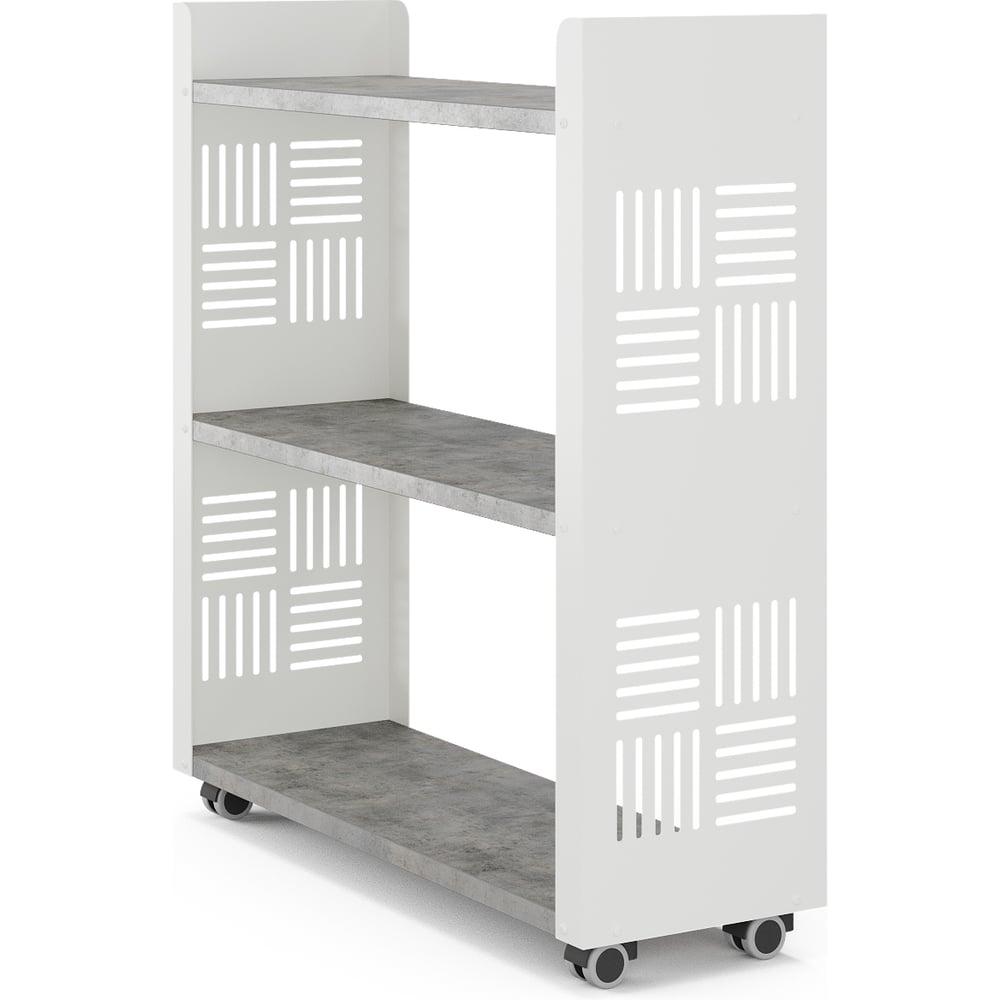 Изображение товара Стеллаж мобильный Kobor SМ2-90/30 white/chicago 221488