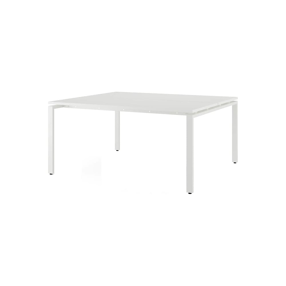 Стол офисный Kobor P/2-160/120 white/premium 216141