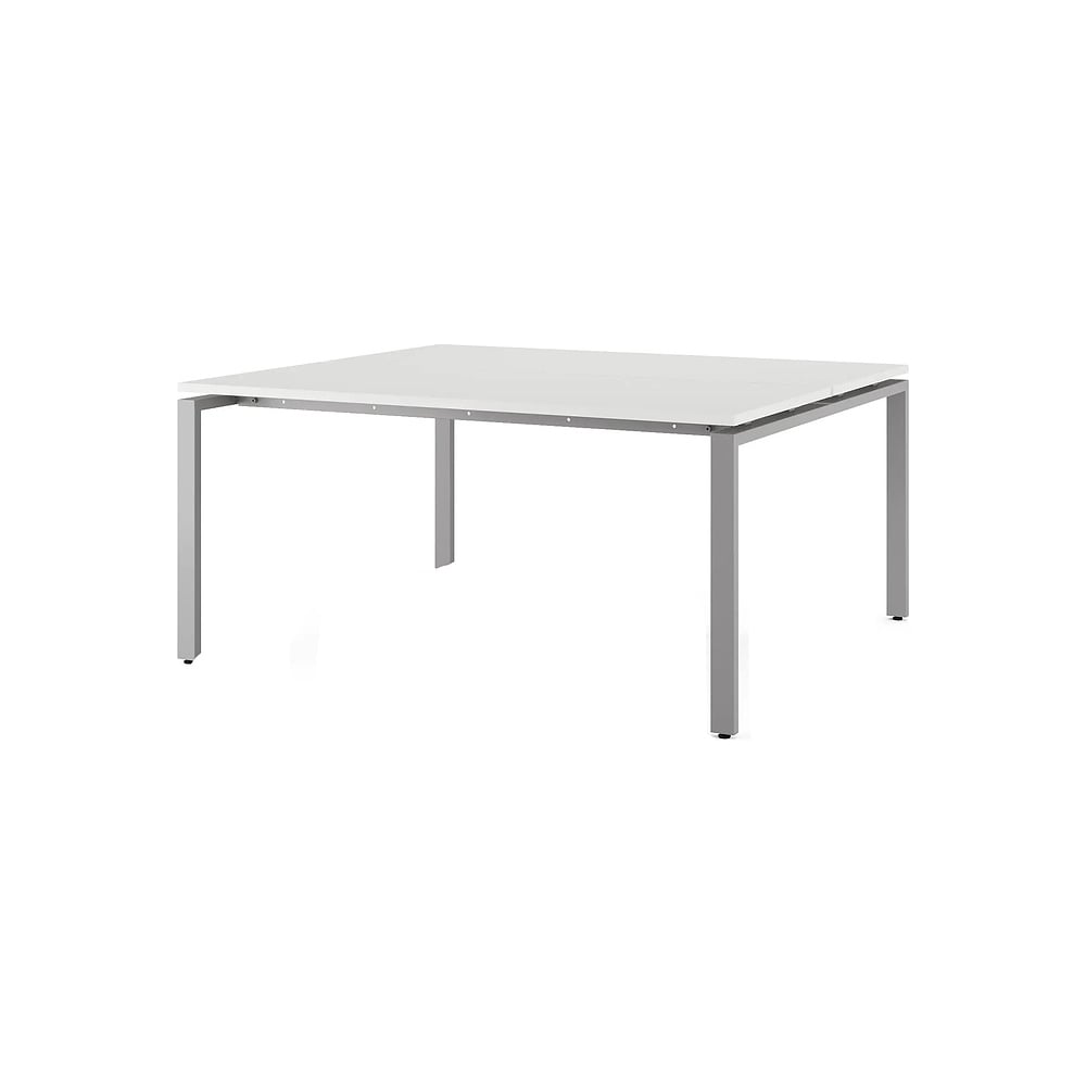 Стол офисный Kobor P/2-160/160 aluminum/premium 216051
