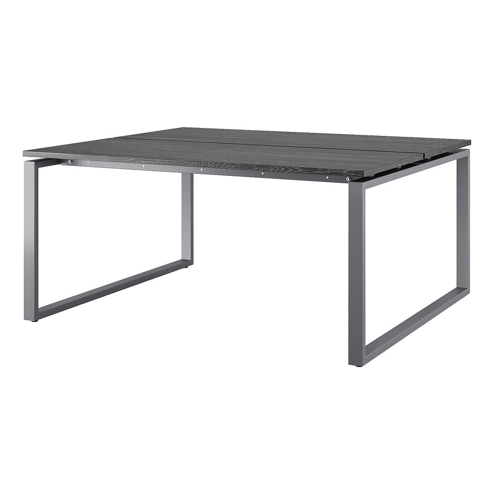 Стол офисный Kobor P/2-180/160 graphite/wood 215990