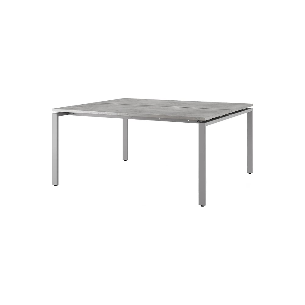 Стол офисный Kobor P/2-180/160 aluminum/chicago 216073