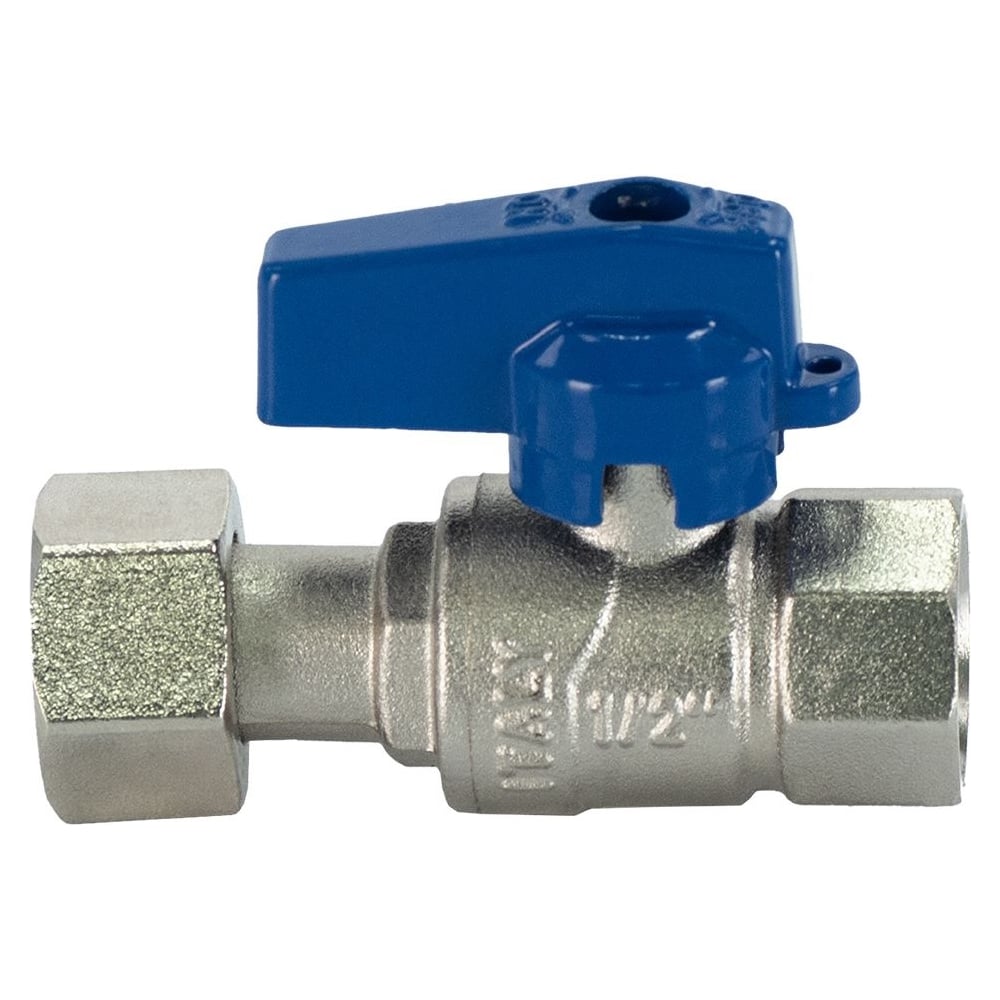 Кран шаровой Millennium ВОДА 1/2" с накидной гайкой прямой Внтр.-Внтр. УТ000047285