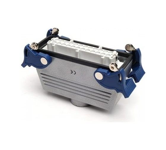 Изображение товара Кожух с гнездом Emas 24 полюса, 16А, верхний ввод, 4 фиксатора EBM24PU34