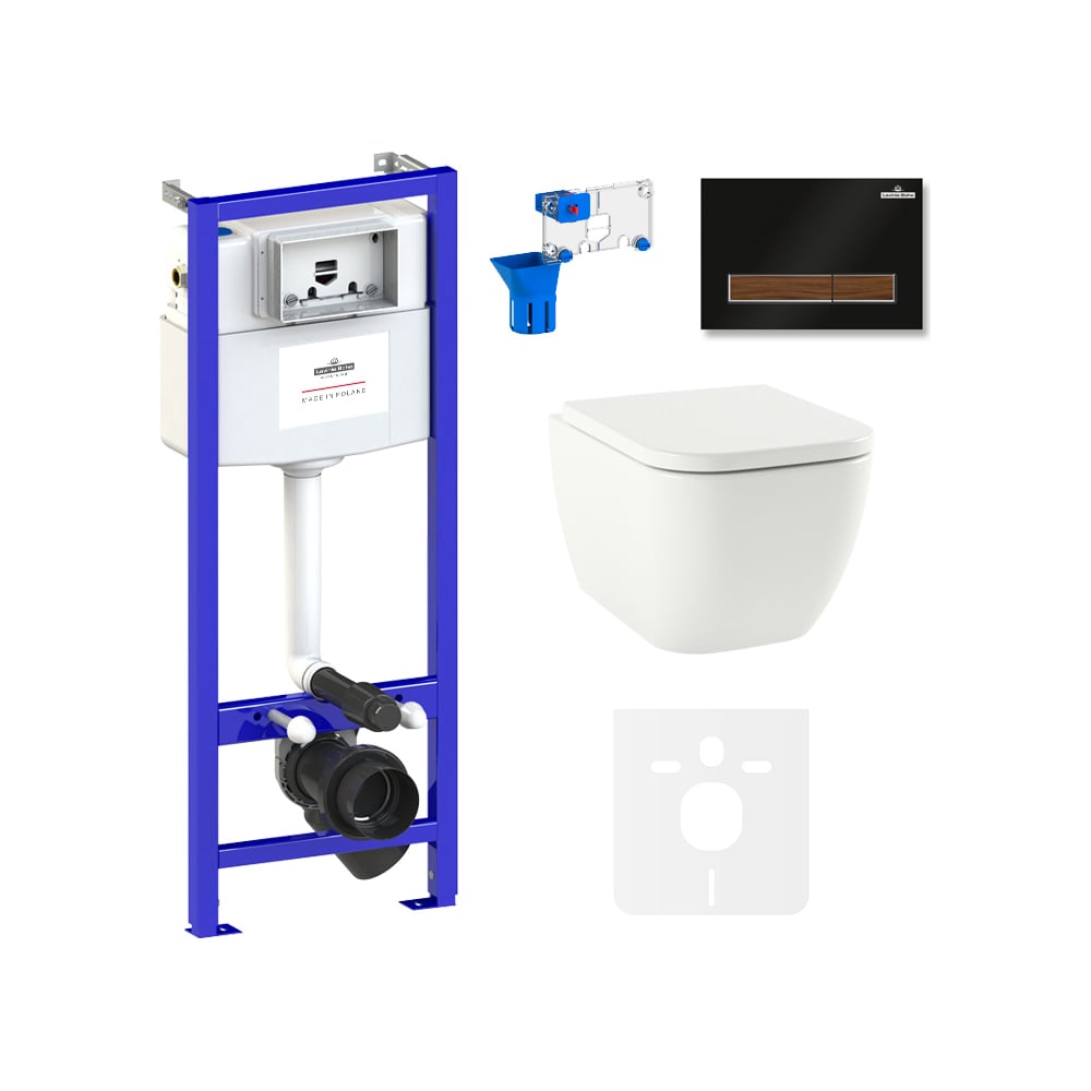 Изображение товара Комплект унитаза Lavinia Boho One Compacto 75110090 с сиденьем и каскадным сливом