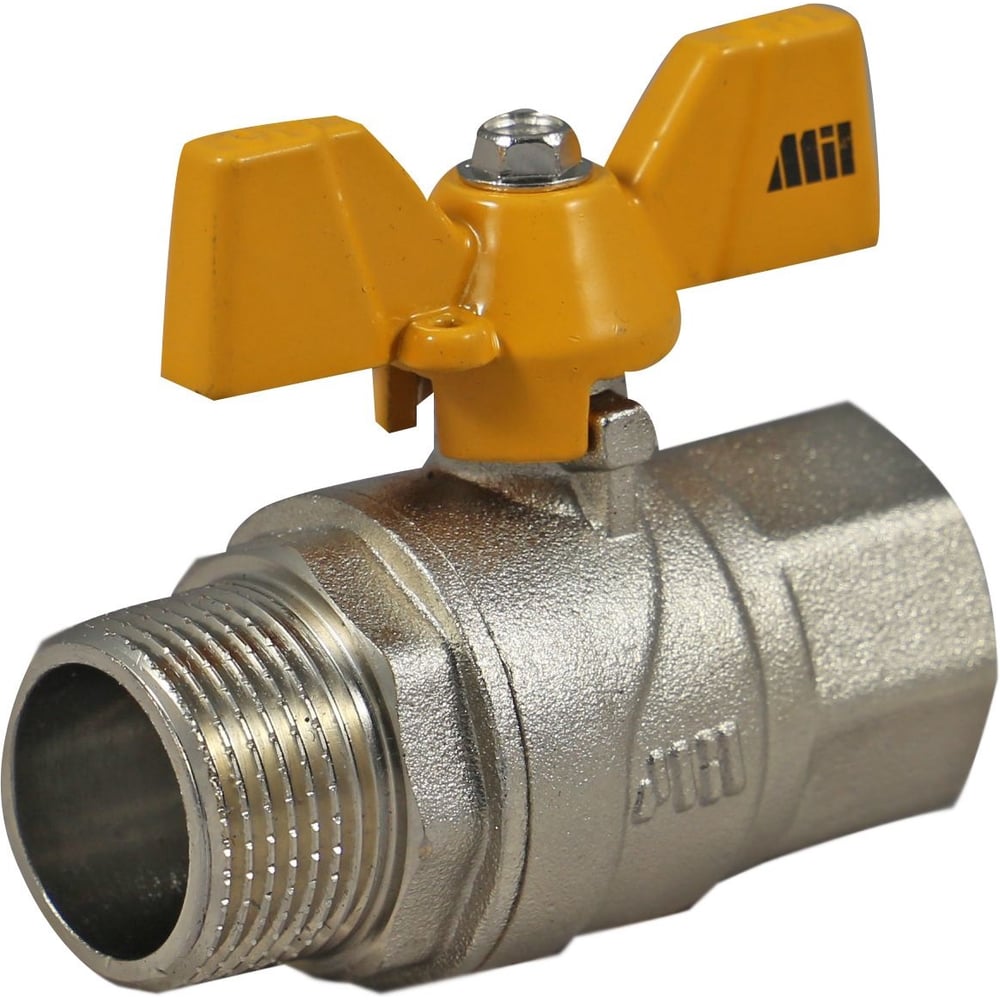 Кран шаровой Millennium ГАЗ 1/2" Внтр.-Нар. бабочка УТ000010073
