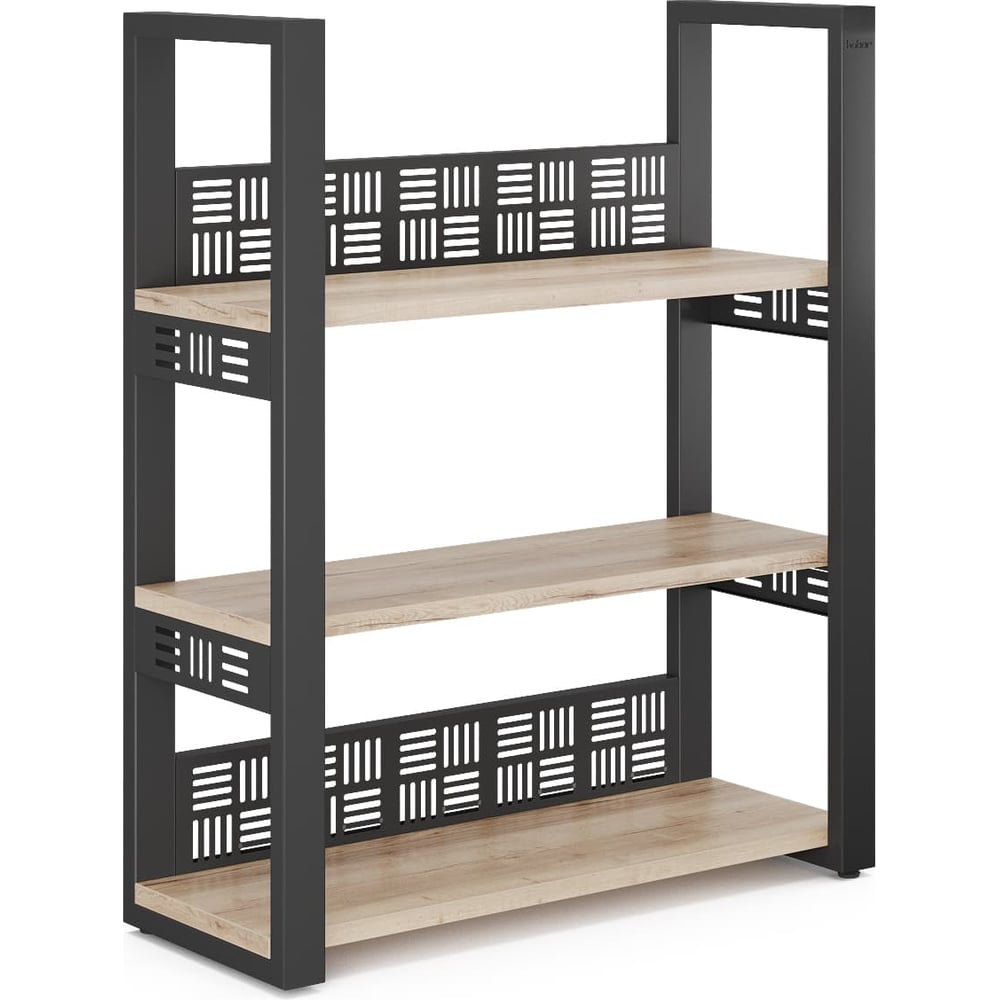Стеллаж открытый Kobor SО3-60/36 black/natural 220125