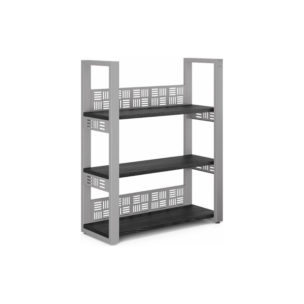 Стеллаж открытый Kobor SО3-60/36 aluminum/wood 221334