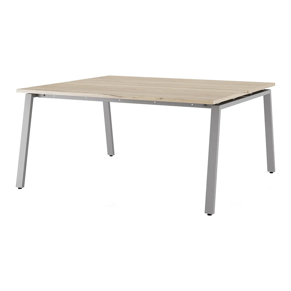 Стол офисный Kobor A/2-160/160 aluminum/natural 216530