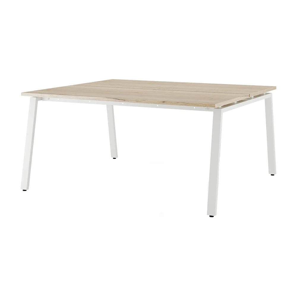 Стол офисный Kobor A/2-180/120 white/natural 216621