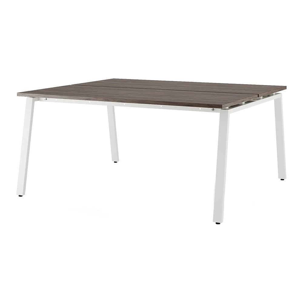 Стол офисный Kobor A/2-180/160 white/charlston 216656