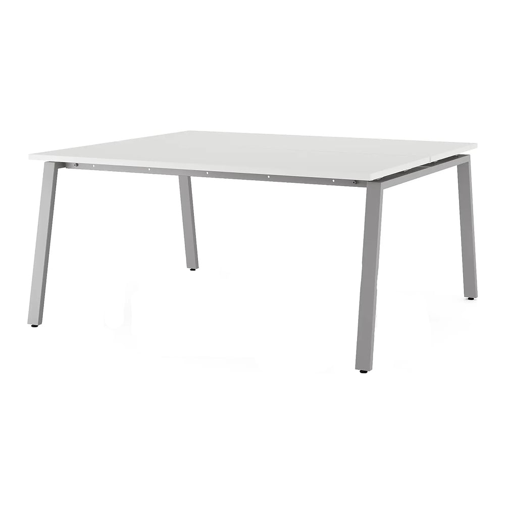 Стол офисный Kobor A/2-180/140 aluminum/premium 216461
